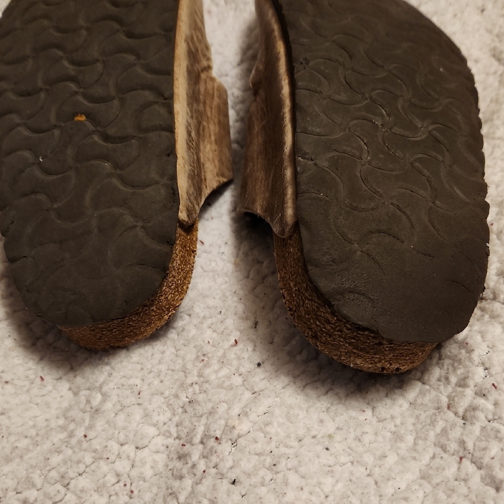 Brown Double Strap Sandals - Picture 4 of 7